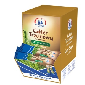 Diamant Cukier trzcinowy w paluszkach 5g 200 szt