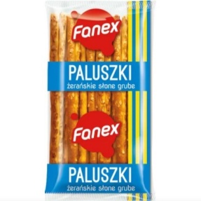 Fanex Paluszki żerańskie słone grube 100 g x 30 paczek