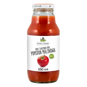 Dolina Czerska Tłoczony sok Pomidor malinowy 0.33l x 15 sztuk