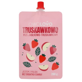 Owolovo MUS OWOCOWY TRUSKAWKOWY 200 GRAM X 16 SZTUK
