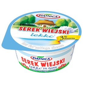 Piątnica serek wiejski lekki 150 gram x 12 sztuk